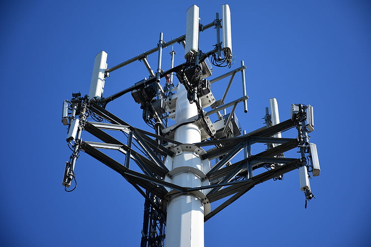 mobiliojo ryšio bokštas, galia, technologijos, mobiliojo ryšio, ląstelių, radijo, antenos