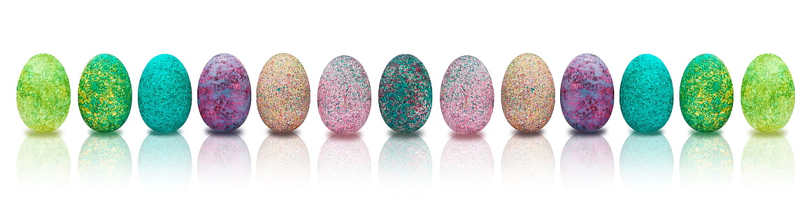 banner, Veľkonočné, vajcia, farebné, farebné, Veľkonočné vajíčko, Veľkonočné ozdoby
