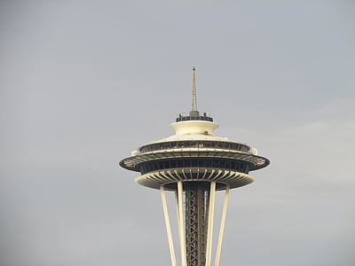Turnul Space needle, Seattle, restaurant rotativ, SK, Vezi, panoromic, AC