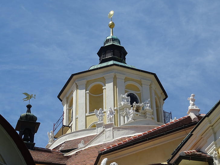 ciudad del hierro, Oberberg, oberberg Eisenstadt, Iglesia del Calvario, Iglesia gigante, hochbarok, Iglesia