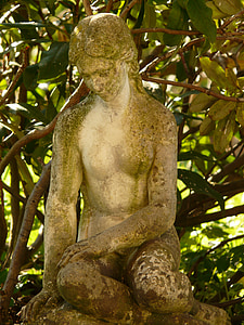 Figura, pedra, Figura de pedra, mulher, estátua, escultura