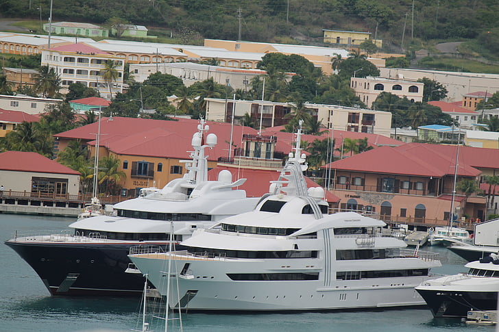 Yacht, riche, luxe, mer, bateau, Yachting, nautique