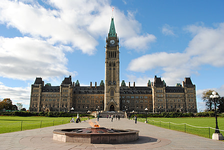 Ottawa, Parlamento, Canadá, governo, colina, Ontario, capital