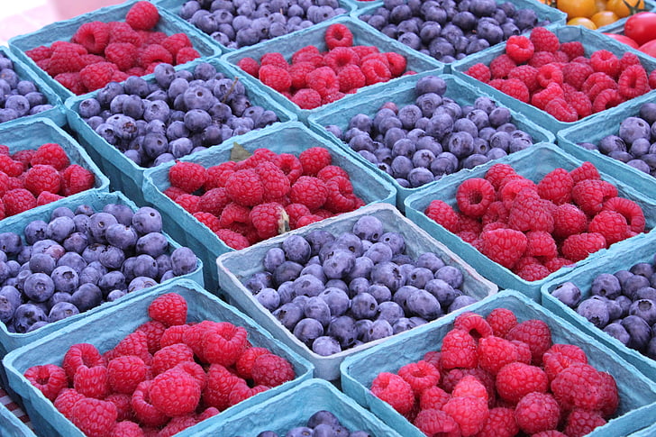berries, fresh, blueberries, summer, delicious, organic, eating healthy