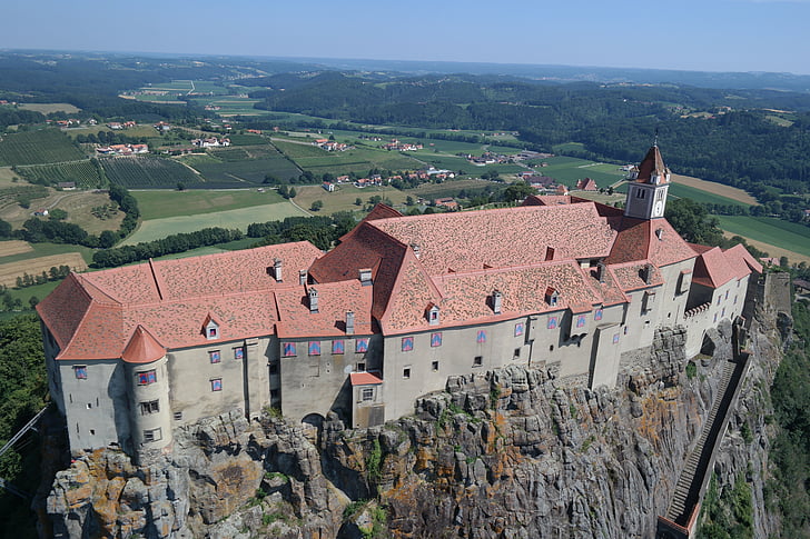 Château, montagne, bâtiment, forteresse, Rock, vue, destination