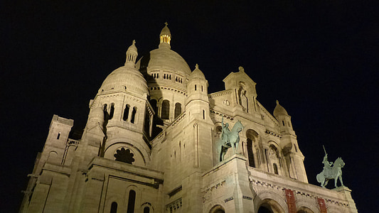 paris, france, sacré coeur, basilica, house of worship, church, architecture