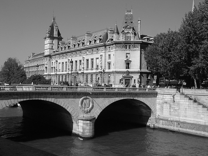 Paryż, Francja, Most, Sekwana, gród