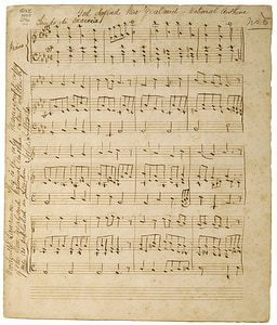 muzika, melodija, rašyti, 1876, Jonas Juozapas miškai, kompozitorius, raktas