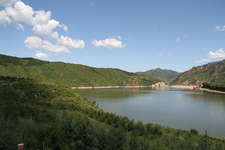 озеро, Улан-butong, Синє небо