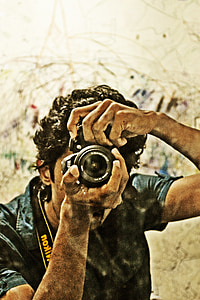 HDR, photo, photographier les, clin d’oeil, photo, film, miroir