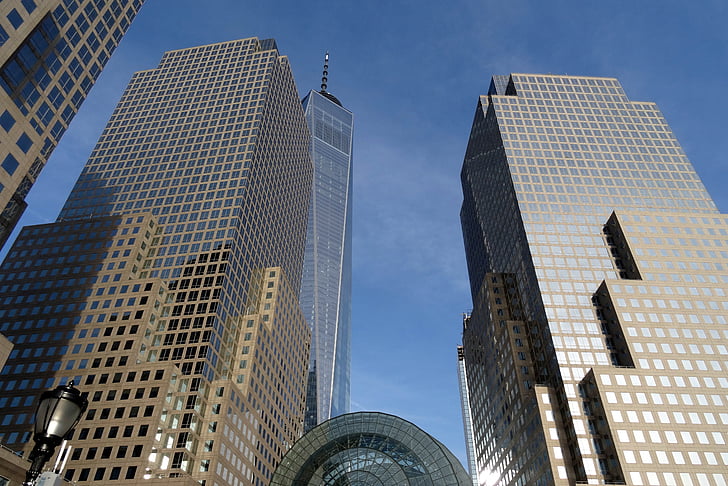 Brookfield place, Architektur, Gebäude, One World Trade Centers, Manhatan, New york