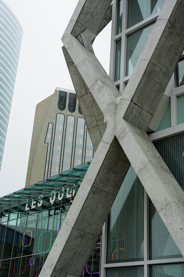 Paris, França, fachada, arquitetura, La Défense, estrutura construída, exterior do prédio