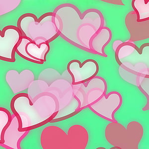 tapeta, serca, miłość, Valentine, romantyczny, wzór