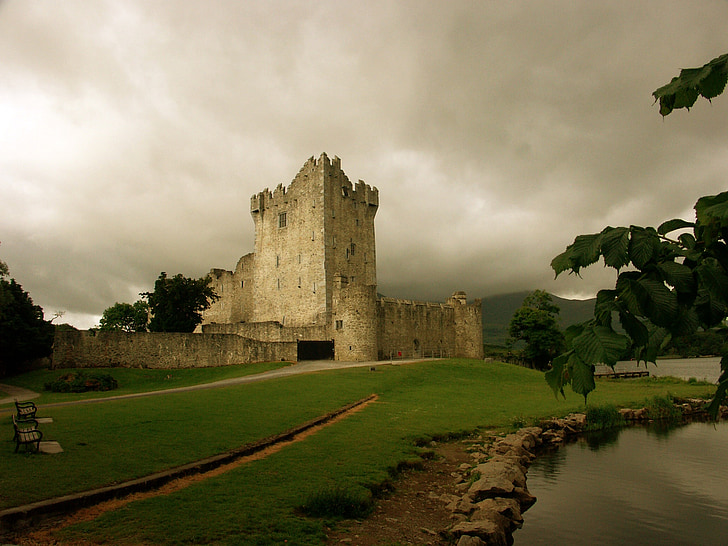 Írsko, Ross castle, hrad, veža, zaujímavé miesta