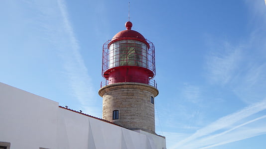 Lighthouse, Sagres, sydlige spids af portugal, Algarve, Cabo de são vicente, kyst, Portugal