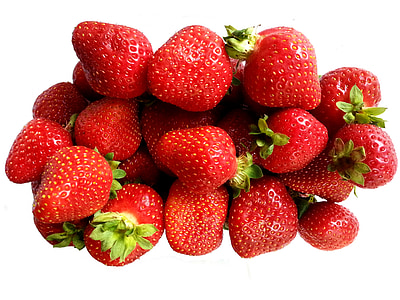 jordbær, frukt, mat, strøm, spise, Sommer, vitaminer