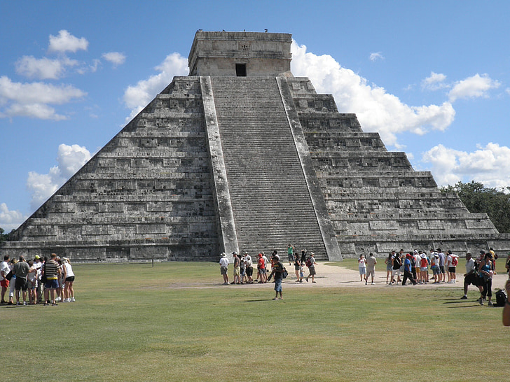 Piramida, Maya, punct de reper, cultura, ruinele, vechi, vechi