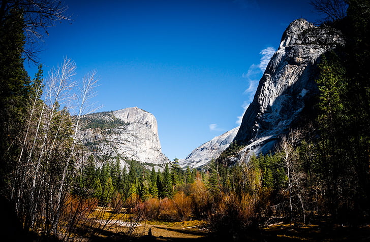 Vale, montanhas, Yosemite, Vale de Yosemite, parques nacionais, paisagem, natureza