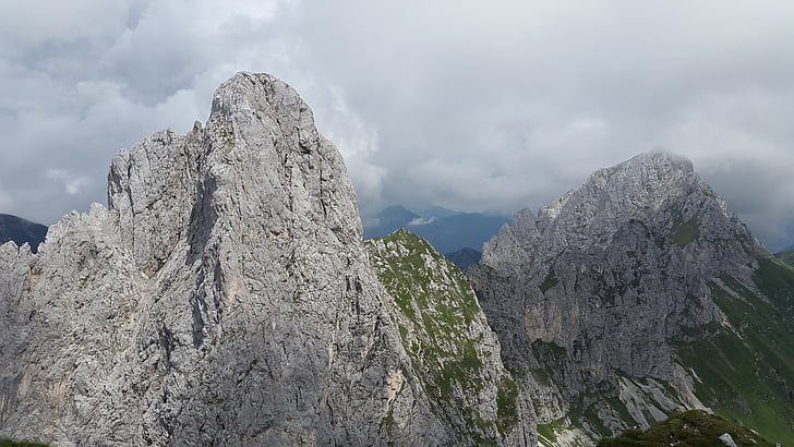 Gimpel, Tannheim, alpino, montagne, Austria, Alto Adige, roccia