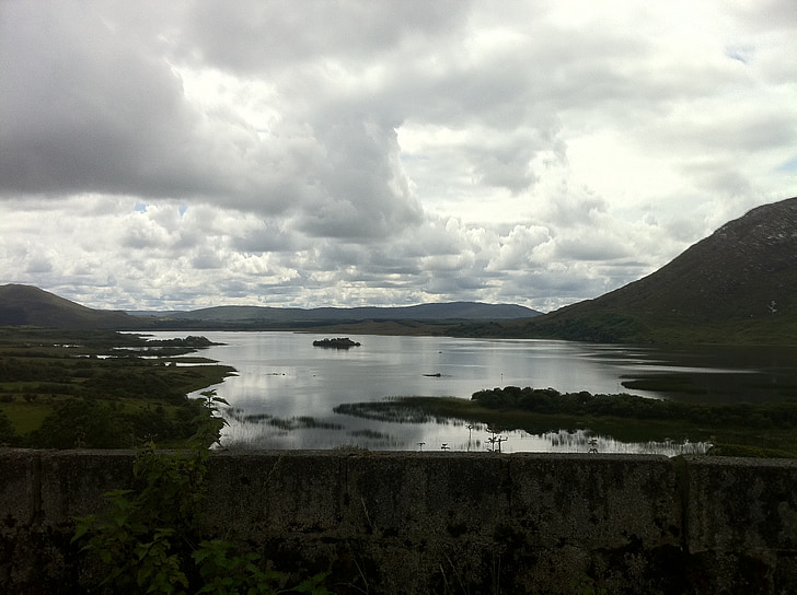 Göl, Galway, İrlanda dili, İrlanda, bulutlar, manzara, gökyüzü