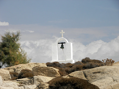 kaple, Kyklady, Naxos, Řecko, grreknisland skákání