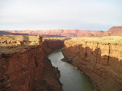 мост, САЩ, дефиле, Аризона, река, Невада