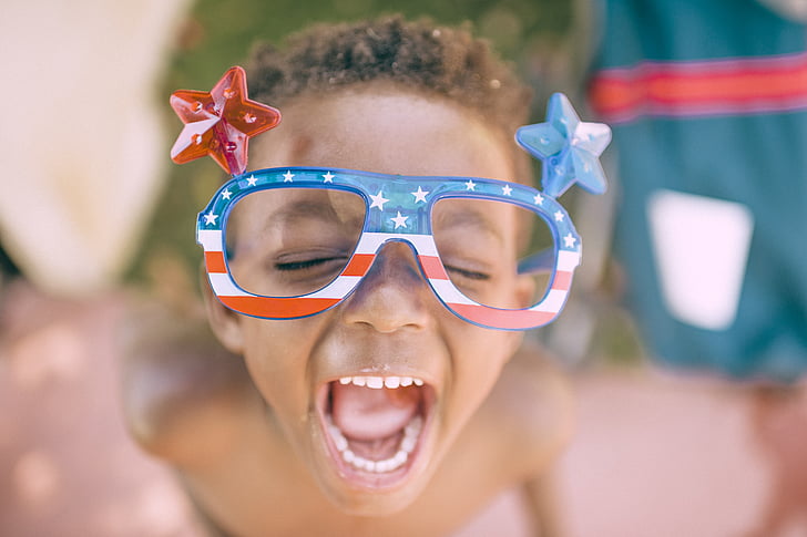 brown, haired, boy, wearing, sunglasses, child, usa