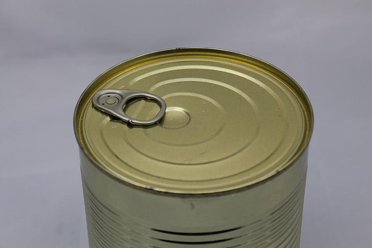 Tin can, konserwowego, gulasz, Złoto, Zupa, wykonane, metalu