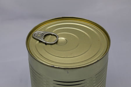 tin can, canning, stew, gold, soup, made a, metal