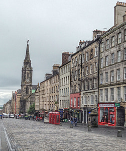 Edinburgh, Escócia, edifício, prédio antigo, arquitetura, fachada, Historicamente