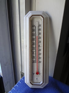 termometer, varme, temperatur, Hot, varm, sommer, klima