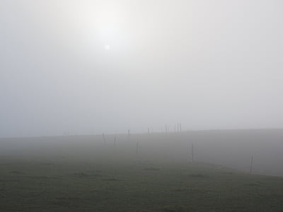 nebellandschaft, ομίχλη, Creux du van, Οροπέδιο, φράχτη