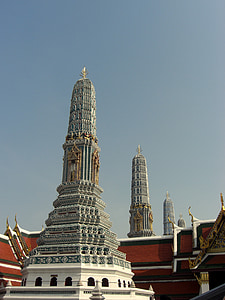Bangkok, Palais royal, épület, Ázsia, építészet, kupola, dekoráció