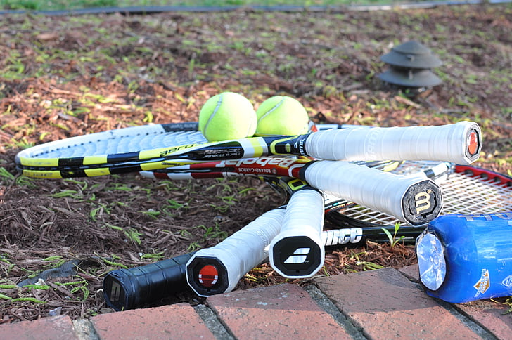 Tennis, racket, sport, ballen, apparatuur