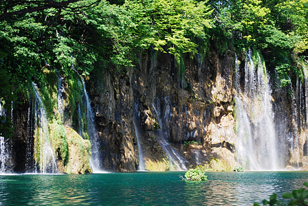 Kroatija, Plitvicos ežerai, ežeras, gražu, gražus, Gamta, vandens, Europoje