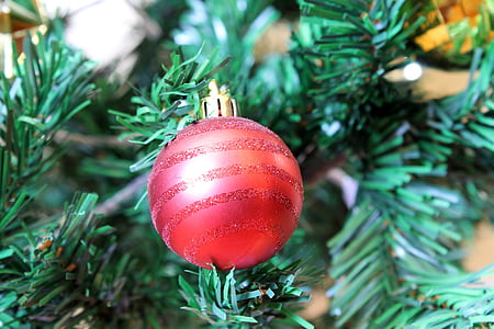 bola de Navidad, Navidad, partido, ornamento de, decoración de la Navidad, decoración, bola