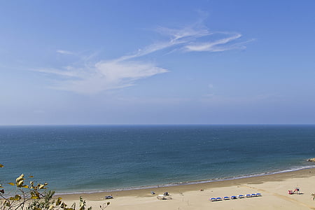 Beach, horisonten, fritid, Ocean, sand, havet, Seascape