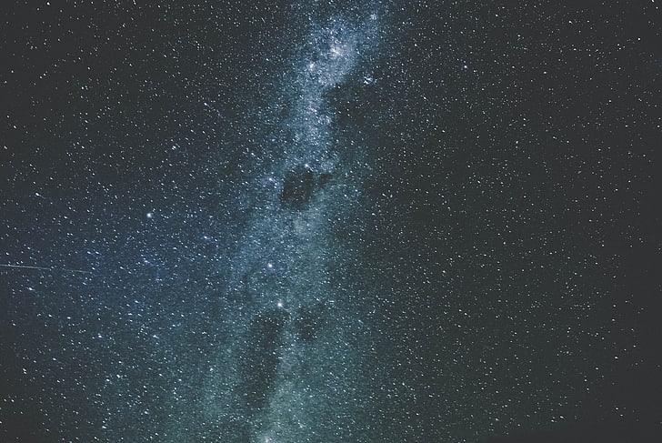 night, sky, stars, galaxies, nature, astronomy, space
