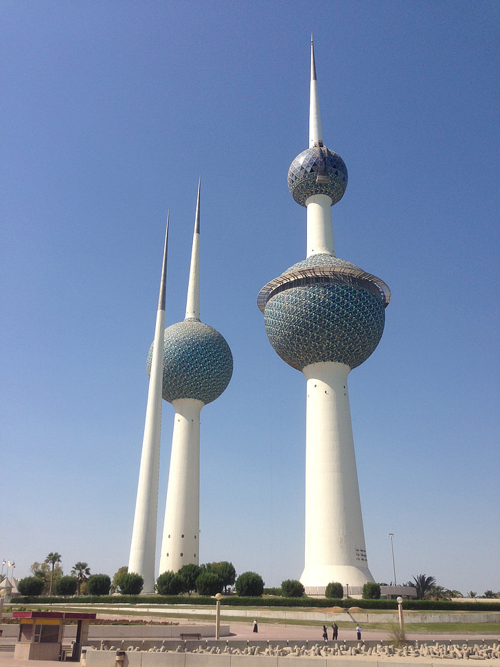 Kuwait, tårn, Arabia, Gulf