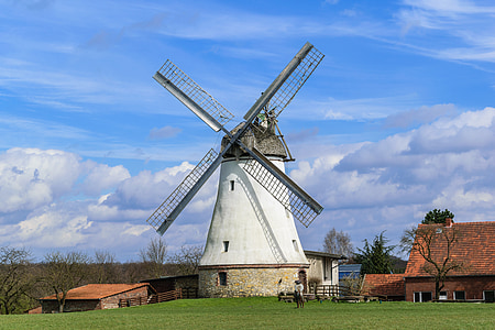 kincir angin, Mill, Niedersachsen, langit, Müller