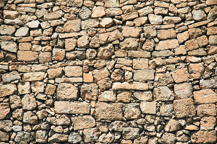 sten, konsistens, mönster, väggen, yta, gamla, grov