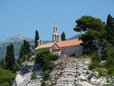 Budva, Montenegro, Balkan, Adriatiska havet, historiskt sett, Medelhavet, ön