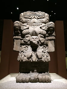 Museum, Aztec, Museum antropologi, Meksiko, Asia, patung, budaya
