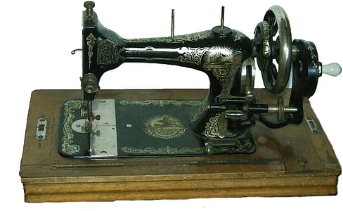 sewing machine, vintage, iron, old, retro, craft, industry