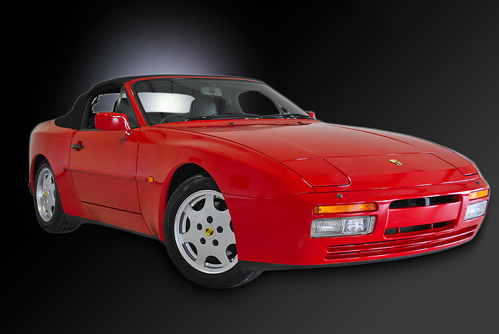 Porsche, 944, Turbo, czerwony, Ferrari red, Automatycznie, szybki