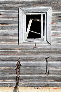 finestra, Granaio, azienda agricola, rustico, esposto all'aria, costruzione