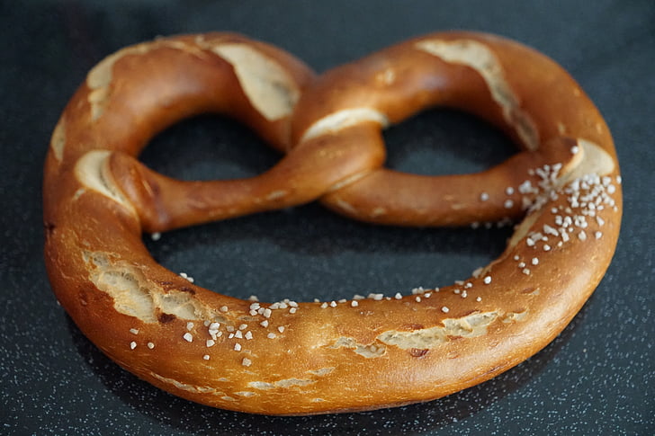 pretzel, leve ao forno, padaria, comer, Baviera, Alemanha, crocante