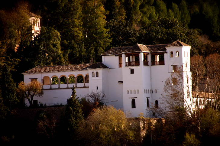 Palace, Spanyolország, Granada, erőd, Európa, Castle, ingatlan
