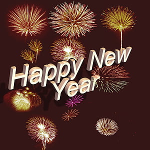 tipus de lletra, Retolació, feliç any nou, any nou, canvi d'any, cap d any, nou començament