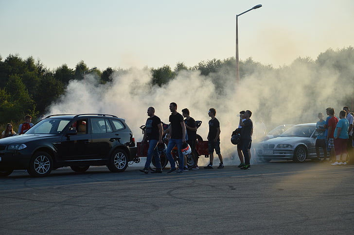 autó, füst, az emberek, jármű, automatikus, közlekedés, teljesítmény